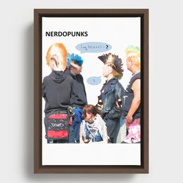 Nerdopunks Framed Canvas