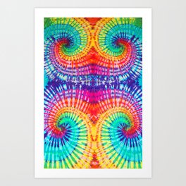 Rainbow Tie Dye Art Print