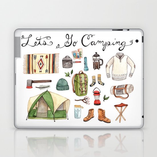 Let's Go Camping Laptop & iPad Skin