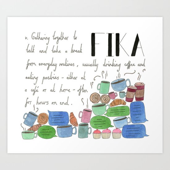 Fika Art Print