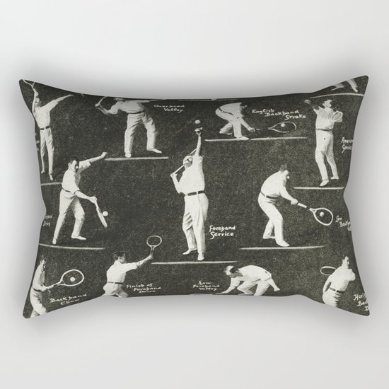 gentlemen prefer tennis Rectangular Pillow