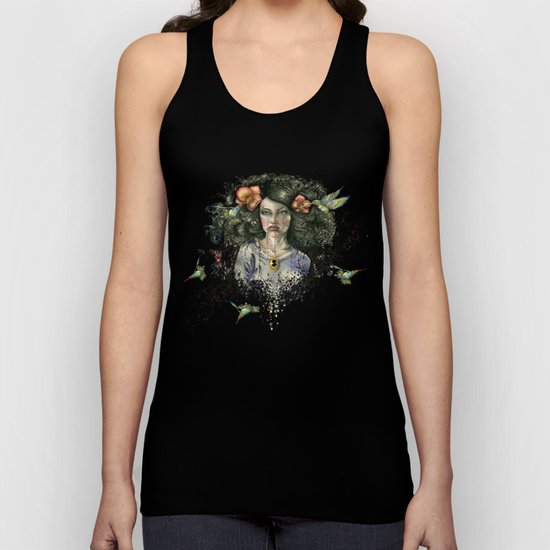 She Had Hummingbirds in Her Hair Unisex Tank Top