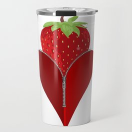 Love Strawberry Travel Mug