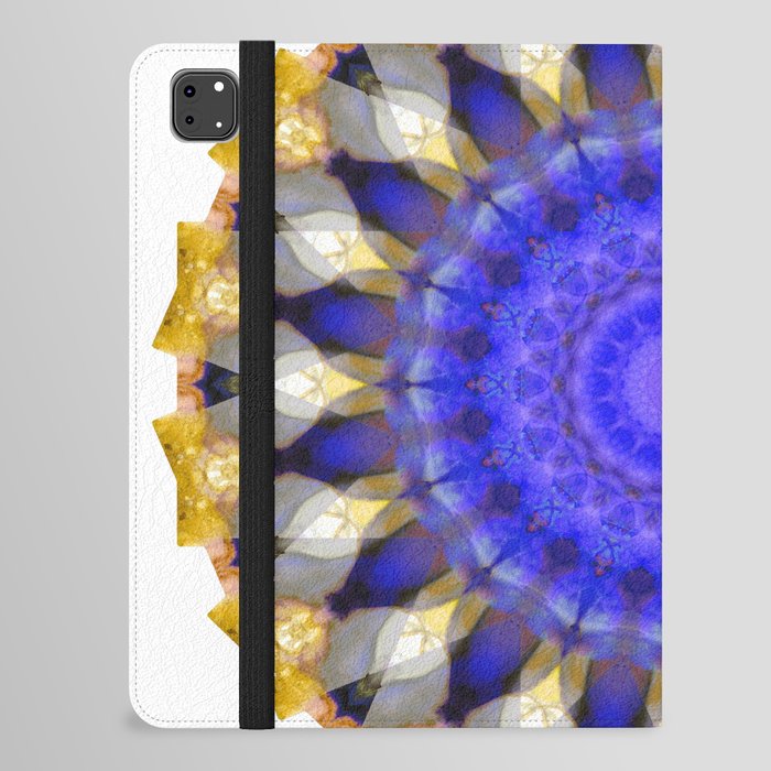 Purple Royalty Mandala - Purple And Gold Art iPad Folio Case