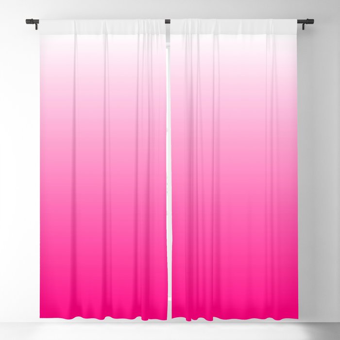 Hot Pink Ombre Blackout Curtain