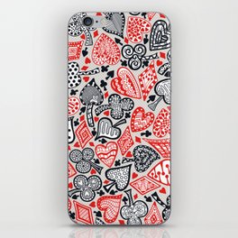 Patterned Playing Card Motifs iPhone Skin