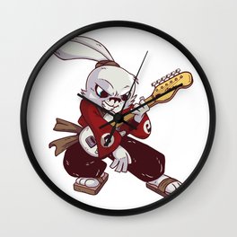 Rabbit Guitar Wall Clock