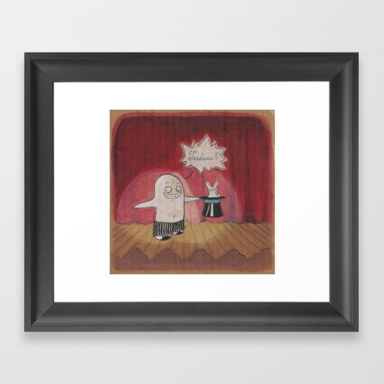 Make Believe Magician Framed Art Print