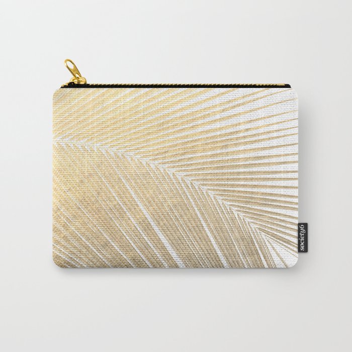 Palm leaf - gold Carry-All Pouch
