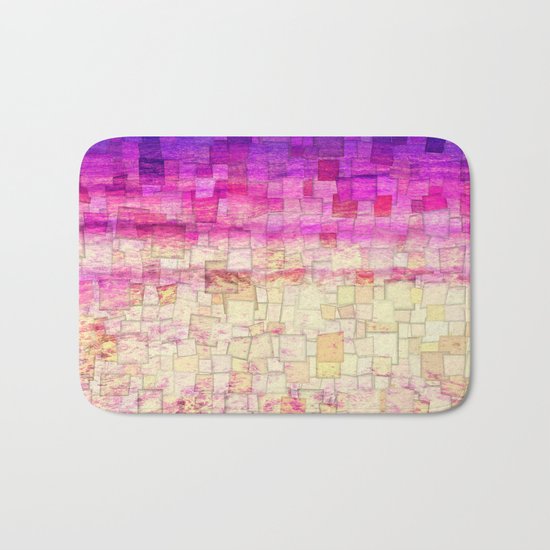 Pink Sea Mosaic Bath Mat