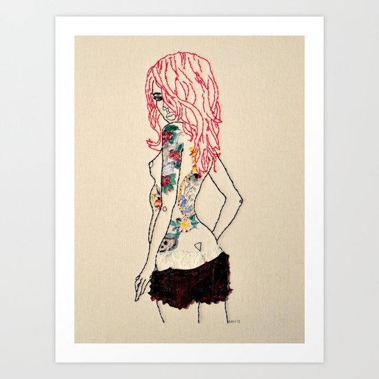 Lass Art Print