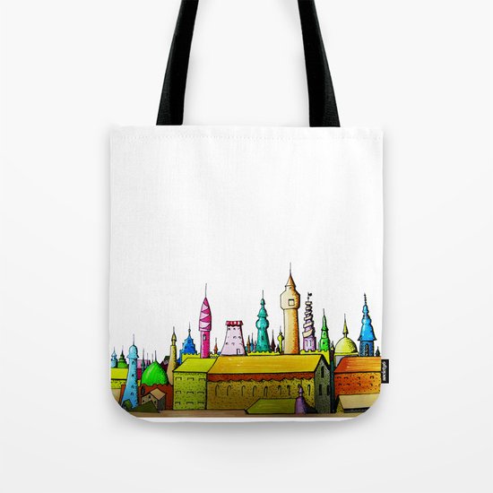 fabulous city painted Tote Bag