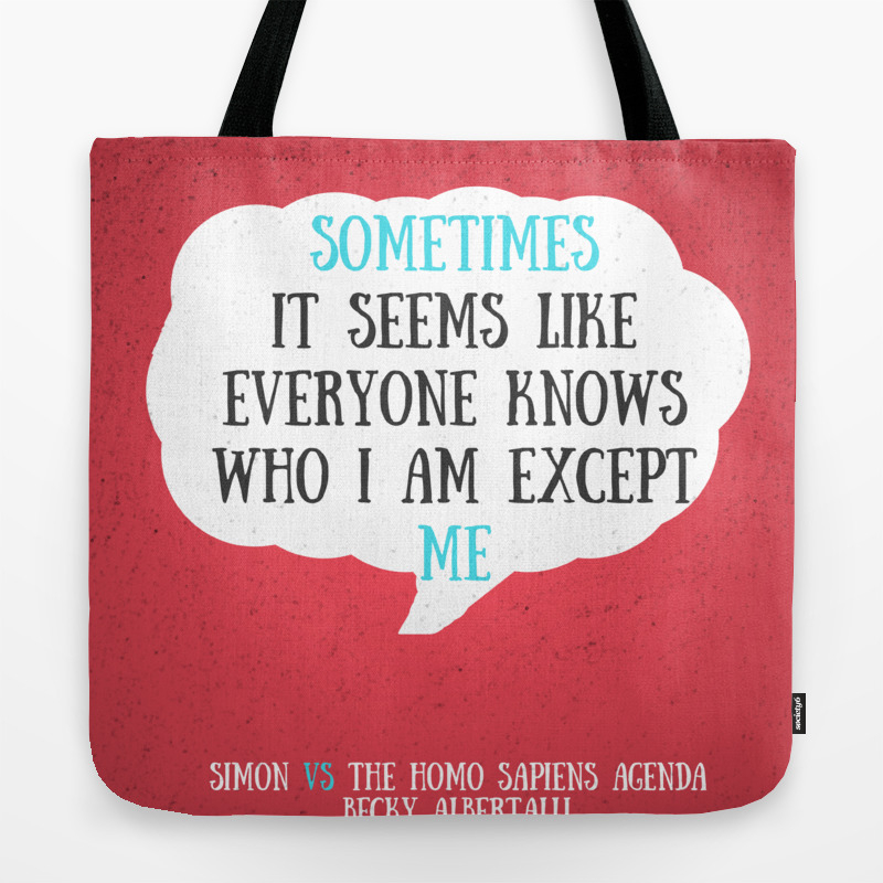 Simon Vs The Homo Sapiens Agenda Quote Tote Bag By Shouni Society6