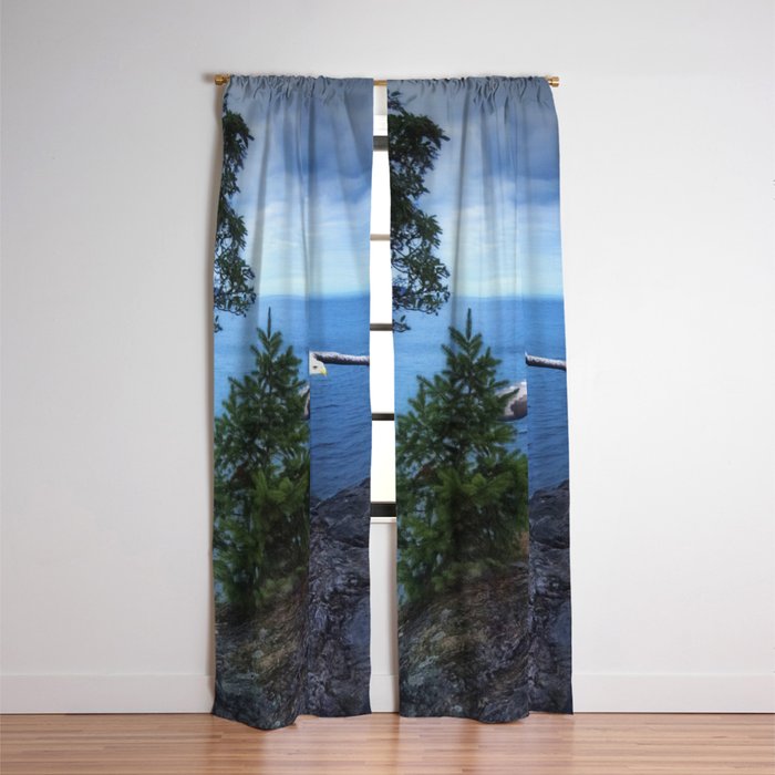 Eagle At Lighthouse Park Blackout Curtain By Augustlandscapes