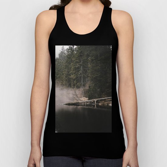 In the Fog - Landscape Photography Unisex Tank Top