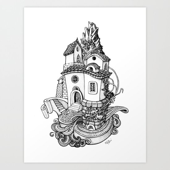 Crystal Mountain Art Print