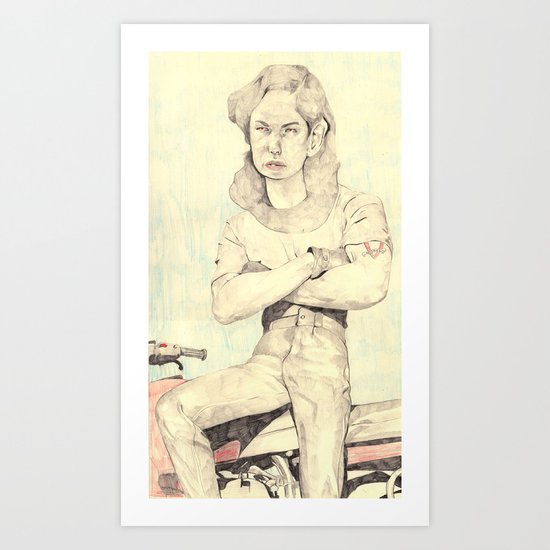 ~Biker Babe~ Art Print