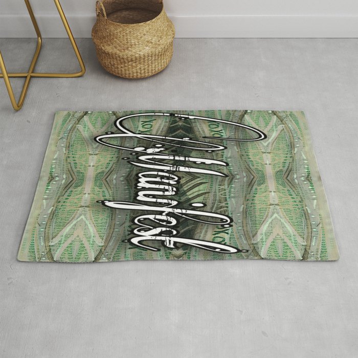 Manifest Green Money Design Rug