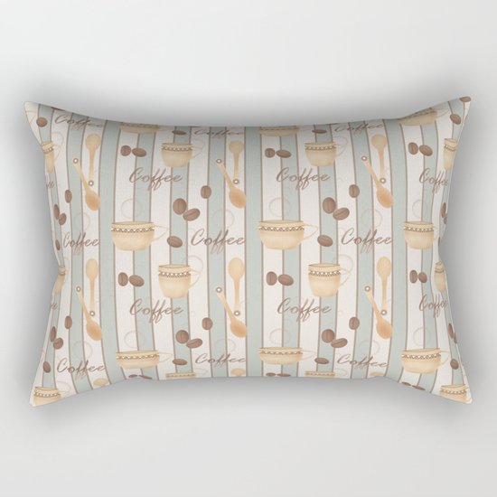 Retro . Coffee. Rectangular Pillow