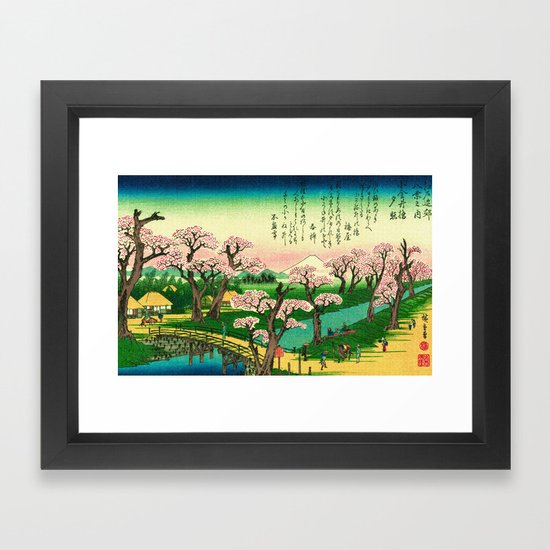 Evening Glow At Koganei Bridge Framed Art Print By Yesteryears Society6 Evening Glow At Koganei Bridge Framed Art Print By Yesteryears Society6
