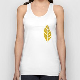 Cozy collection: mix and match Nordic leaves blush green Unisex Tank Top