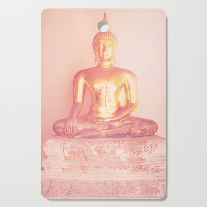 Golden Pink Buddha Cutting Board