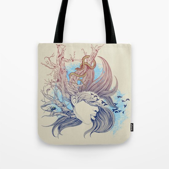 Tree Girl Tote Bag
