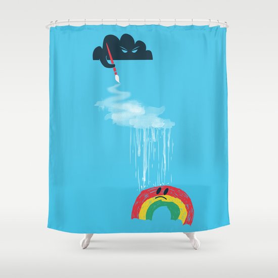 Rain Rain Go Away Shower Curtain