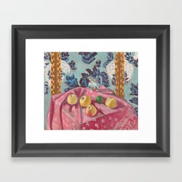 Still Life with Apples on a Pink Tablecloth, 1924. Henri Matisse  Framed Art Print