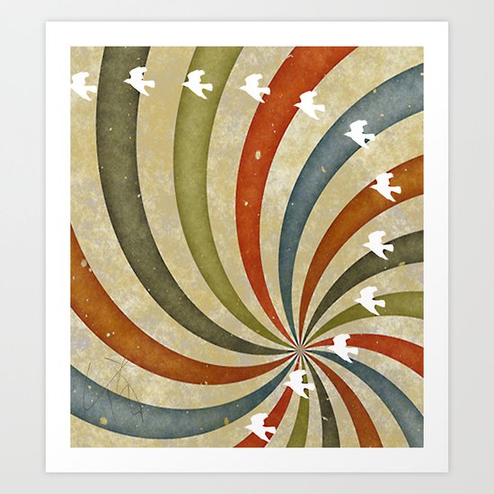migratory birds Art Print
