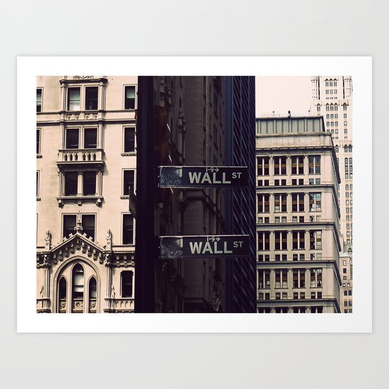Wall Street Art Print