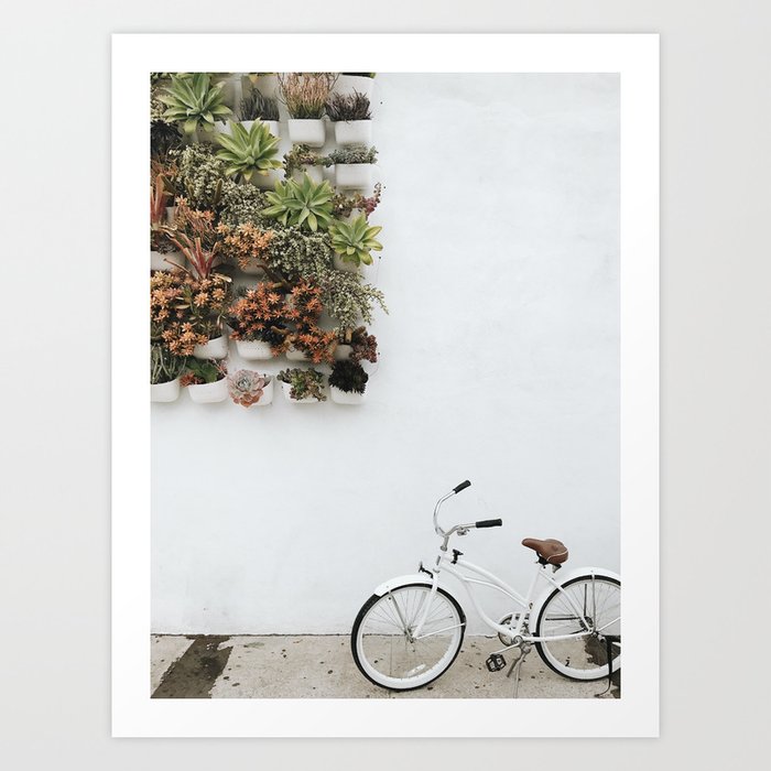 Wall Plants + Bike Art Print
