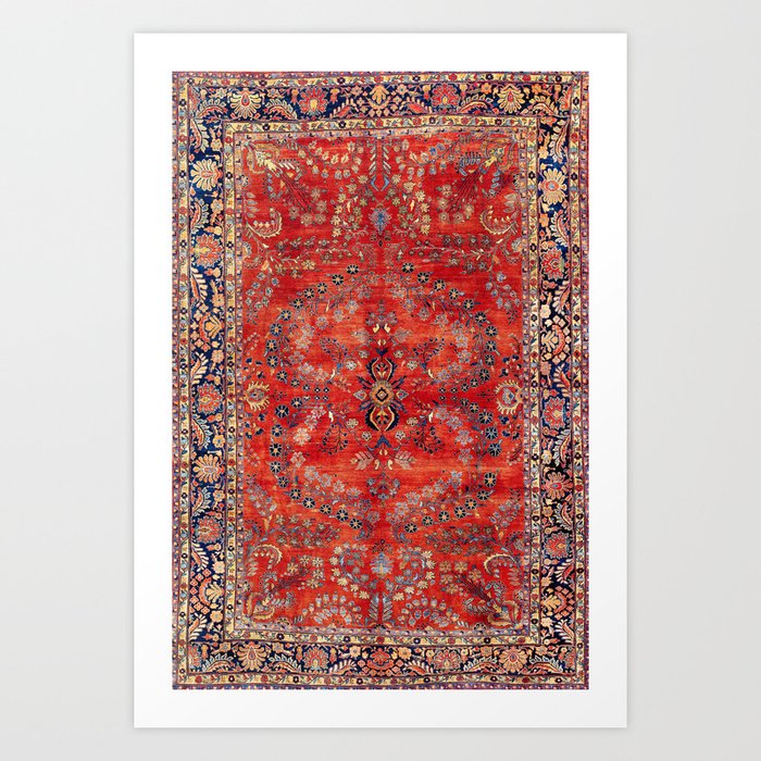 Sarouk Arak West Persian Carpet Print Kunstdrucke