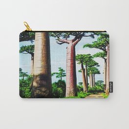 The Disappearing Giant Baobab Trees of Madagascar Landscape Painting Carry-All Pouch