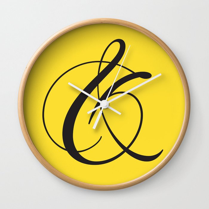 Ampersand 1 Wall Clock