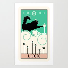 Luck Tarot Art Print