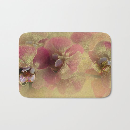 The mystery of orchid(gold). Bath Mat