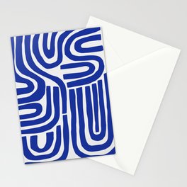 S and U Stationery Cards | Blueart, Graphicdesign, Minimalblue, Stripe, Bold, Scandinavian, Pattern, Blue, Bohemian, Digital 