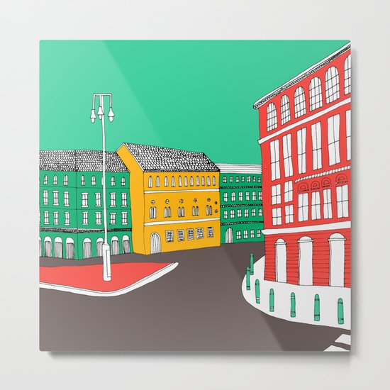 City Life // European Architecture Metal Print