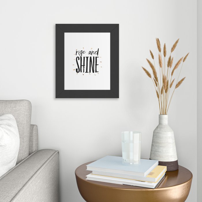 RISE AND SHINE, Inspirational Quote,Motivational Print,Digital