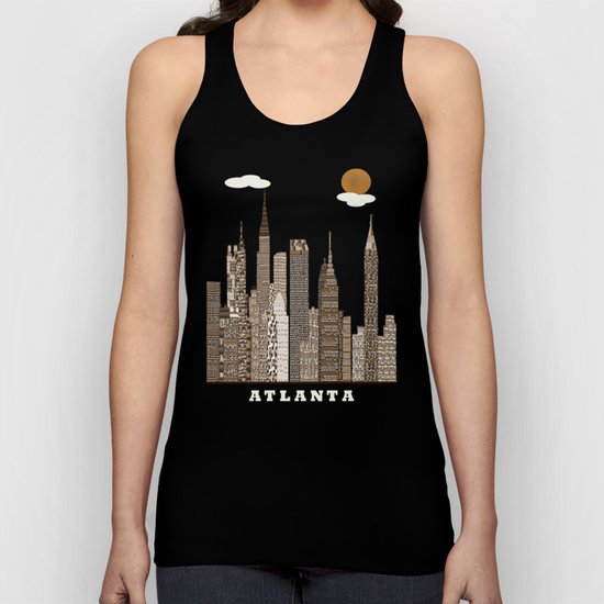 Atlanta city vintage Unisex Tank Top