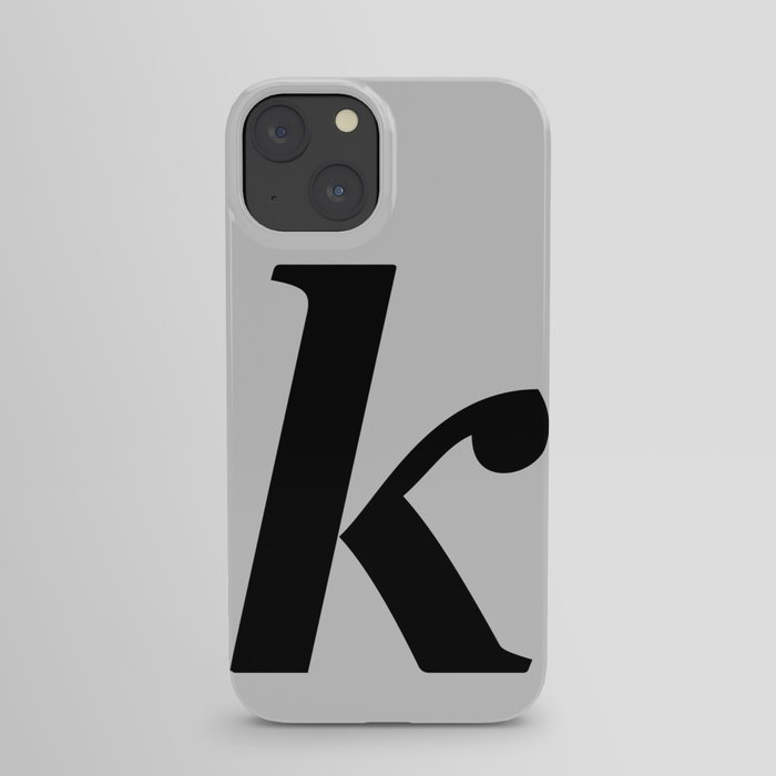k - grey  iPhone Case