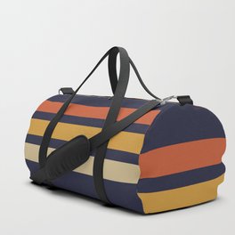 Vintage Retro Stripes Duffle Bag