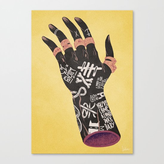Left Handed Power Glove Canvas Print