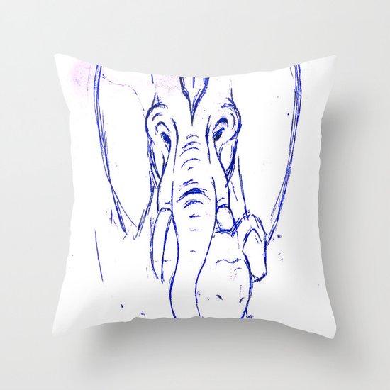 Elephants Throw Pillow