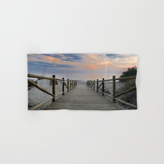 The path..., the beach II .... "Artola". Hand & Bath Towel