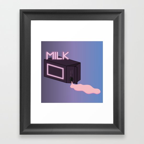 M I L K Framed Art Print