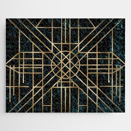 Art Deco design - velvet geo VIII Jigsaw Puzzle