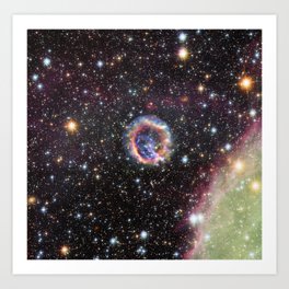 Supernova Remnant E0102-72.3 Art Print