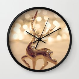 Christmas Stag Wall Clock